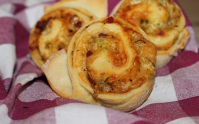 Zucchini-Schnecken mit Schinken