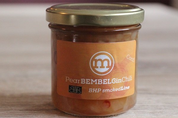 Birne Zwiebel Chili Gin